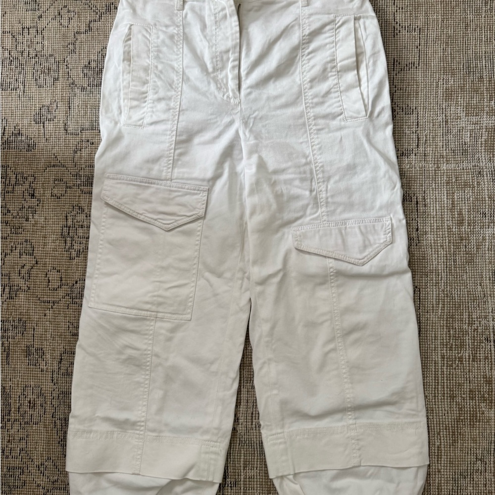 Tibi Organic Cotton Twill Cargos